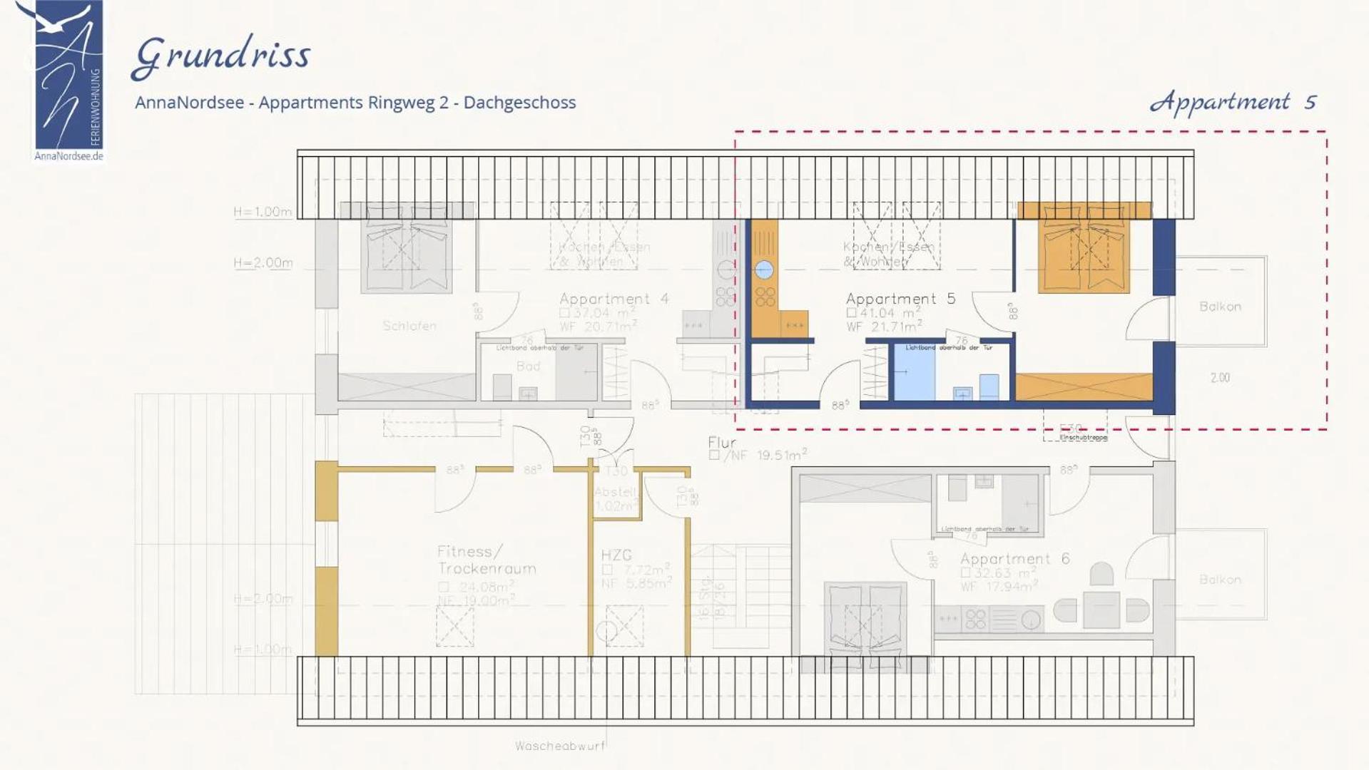 Annanordsee - Appartements Butjadingen Pokoj fotografie